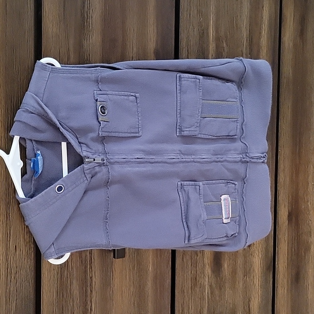 Naartjie Hooded Full Zip-Up Vest Sz5